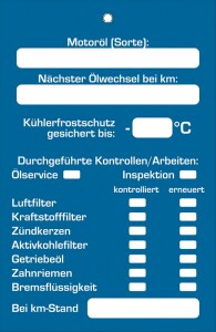 Inspektionsanhänger, 100 Stck./Pack