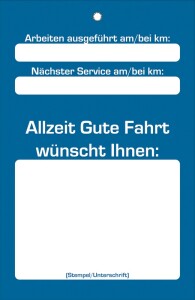 Inspektionsanhänger, 100 Stck./Pack