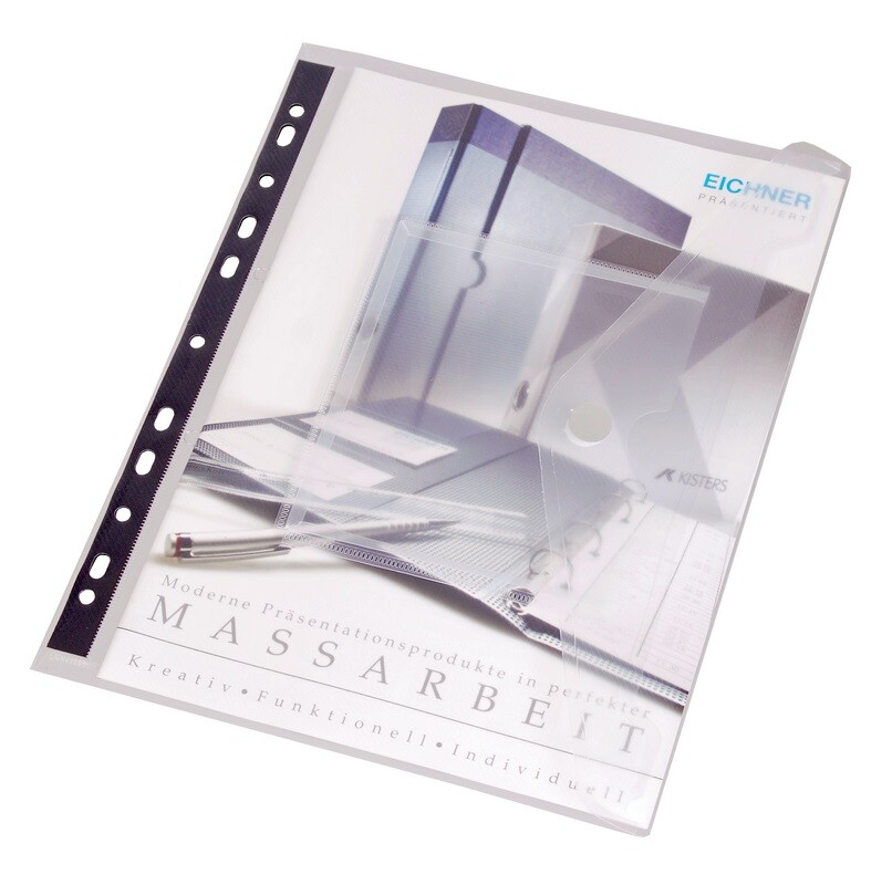 PP-Dokumententasche mit CD/DVD-Tasche, 5 Stück/Pack