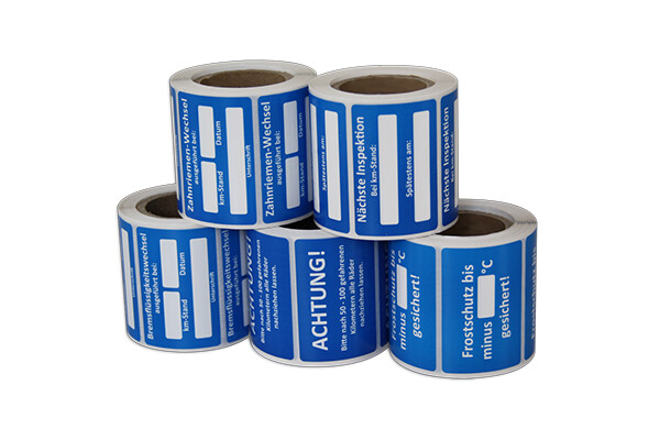 Kundendienst-Aufkleber, 250 Stück/Pack
