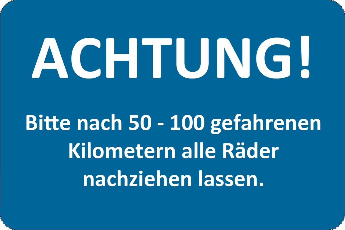 Kundendienst-Aufkleber, ACHTUNG! Rä box