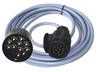 Testleitung 12V/13-polig, 5 m. Kabel