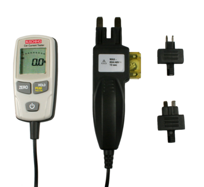 Sicherungstester 48V/80A  LCD Automotive für Flachsiche