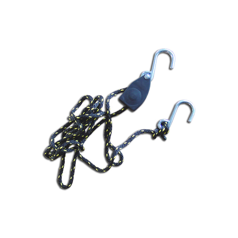 Spannleine universal mit S-Haken und Ratsche 1,8 m Tragkraft