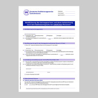 Identifizierung gemäß Geldwäschegesetz, 50 Blatt/Block