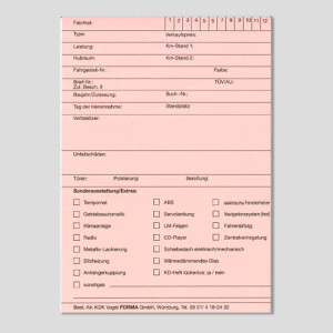 Dispositionskarten, 100 Stück/Pack