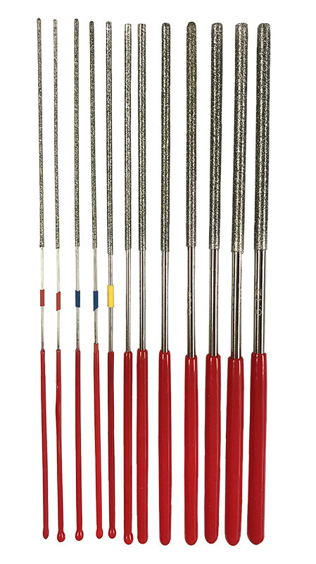 Diamant "micro" Rundfeilen-Set, 12-teilig