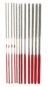 Diamant "micro" Rundfeilen-Set, 12-teilig
