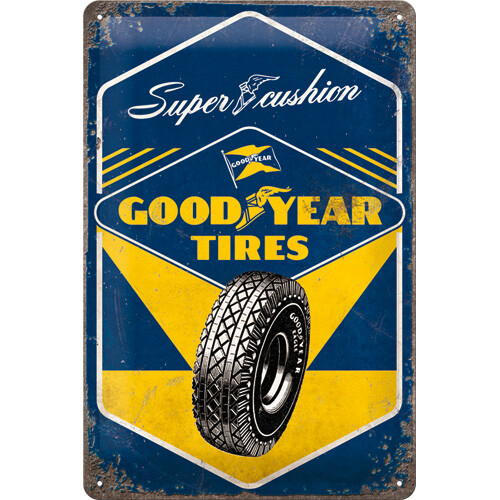 Blechschild Goodyear - Super Cushion