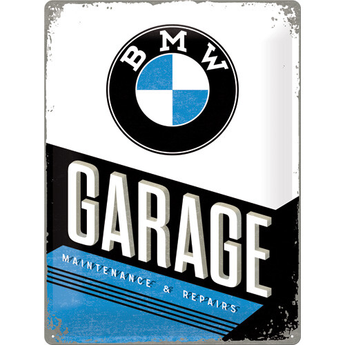 Blechschild BMW - Garage