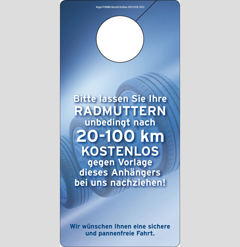 Spiegelanhänger, 100 Stück/Pac box