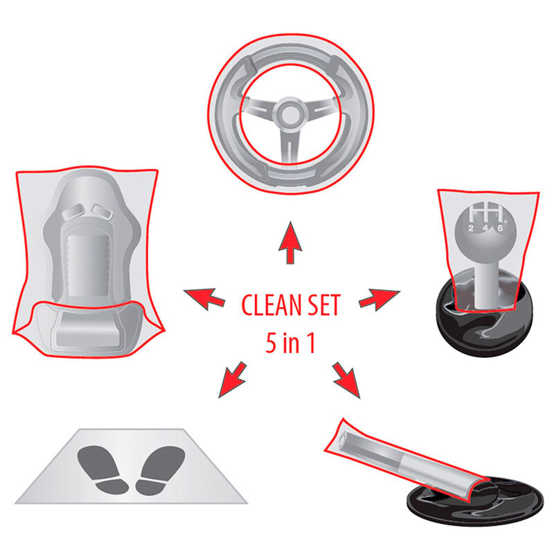 "Care Kit" Service Set 5 in 1, 100 Sets/Box